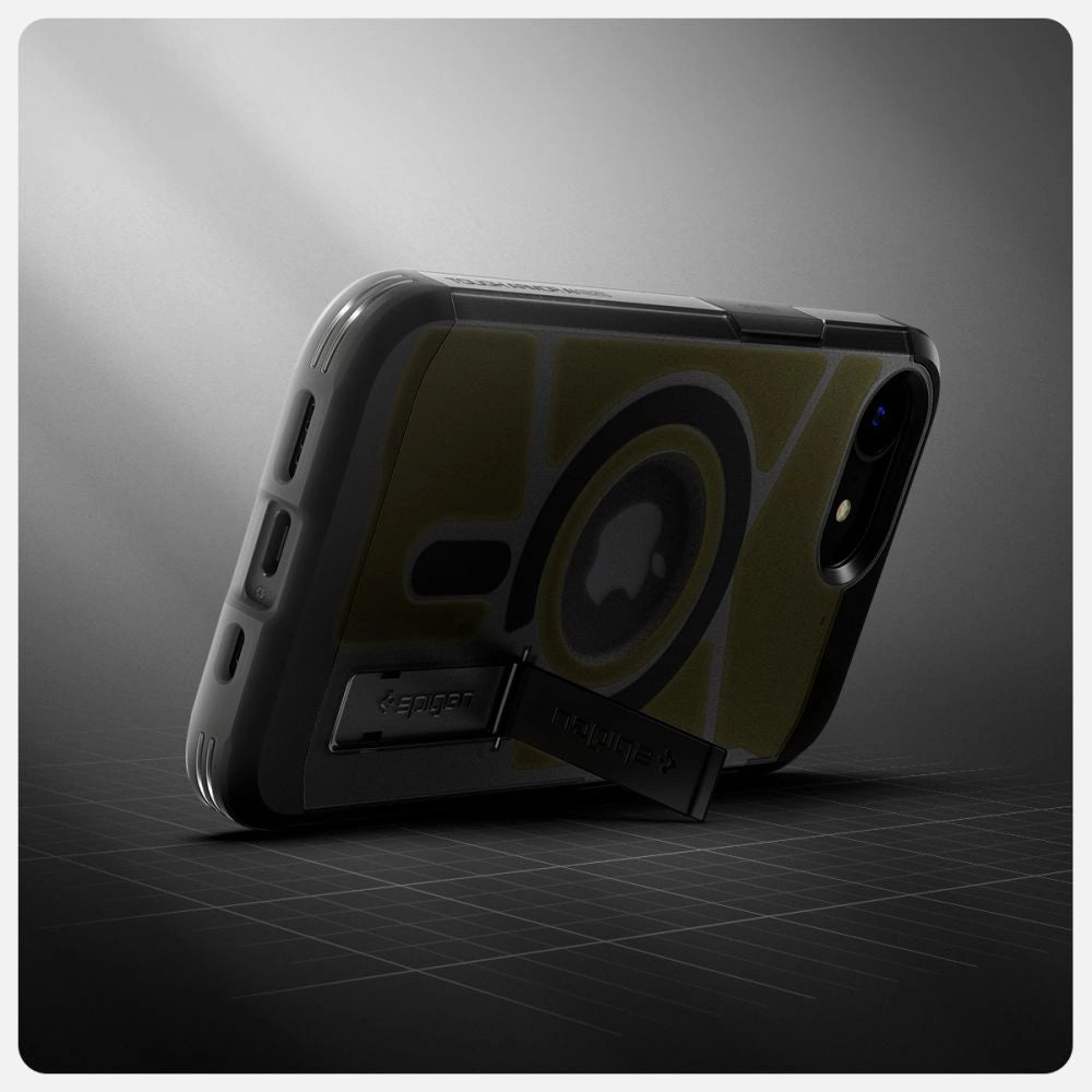 Spigen Tough Armor MagSafe iPhone 16e Case - Clear Gray_12