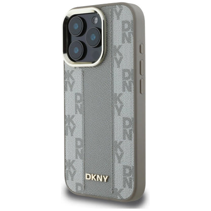 DKNY Checkered Pattern Magsafe iPhone 16 Pro Case - Beige_1