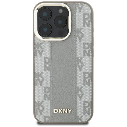 DKNY Checkered Pattern Magsafe iPhone 16 Pro Case - Beige_2