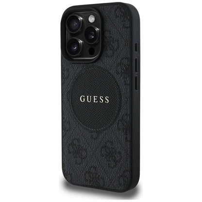 Guess 4G Circle Classic Logo MagSafe case for iPhone 16 Pro - black_1