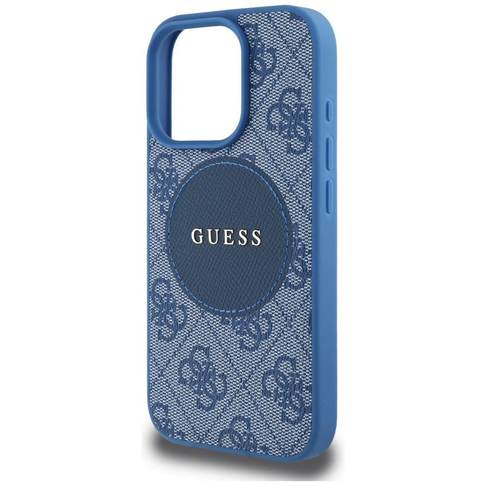 Guess 4G Circle Classic Logo MagSafe case for iPhone 16 Pro Max - blue_5