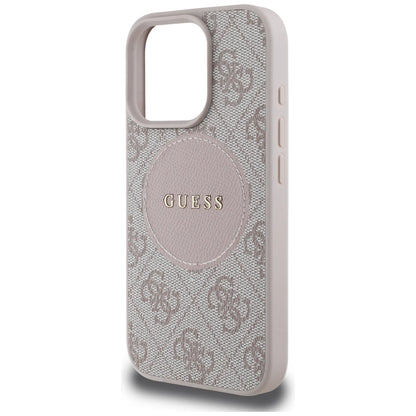 Guess 4G Circle Classic Logo MagSafe iPhone 16 Pro Case - Pink_5