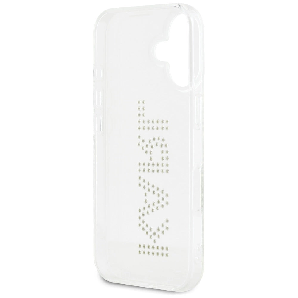 Karl Lagerfeld IML Rhinestones Logo iPhone 16 Case - Transparent_6