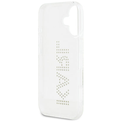 Karl Lagerfeld IML Rhinestones Logo iPhone 16 Case - Transparent_6