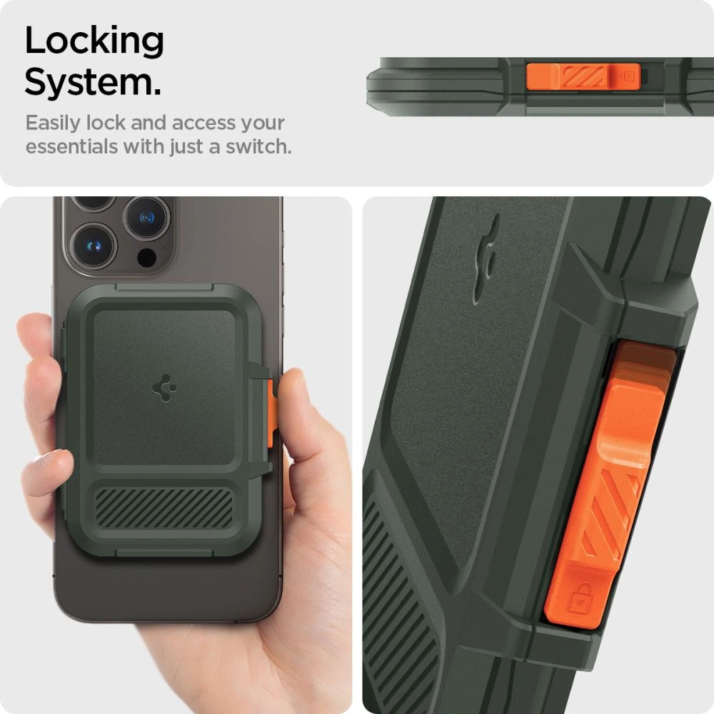 Spigen Lock Fit MagSafe Card Case - Green_16