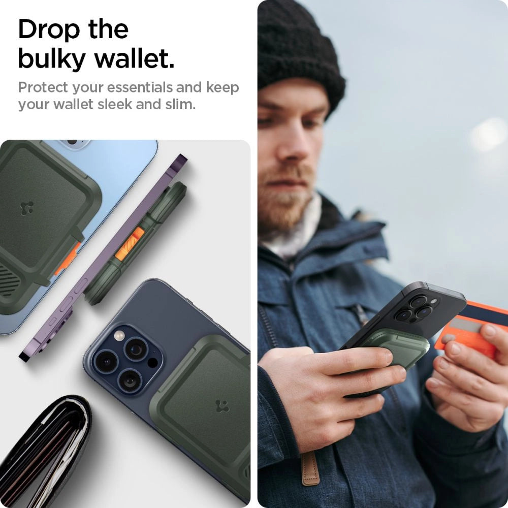 Spigen Lock Fit MagSafe Card Case - Green_17