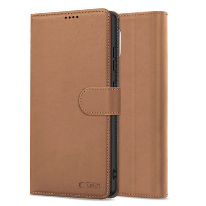 Tech-Protect Wallet Case for iPhone 16e - Brown_1