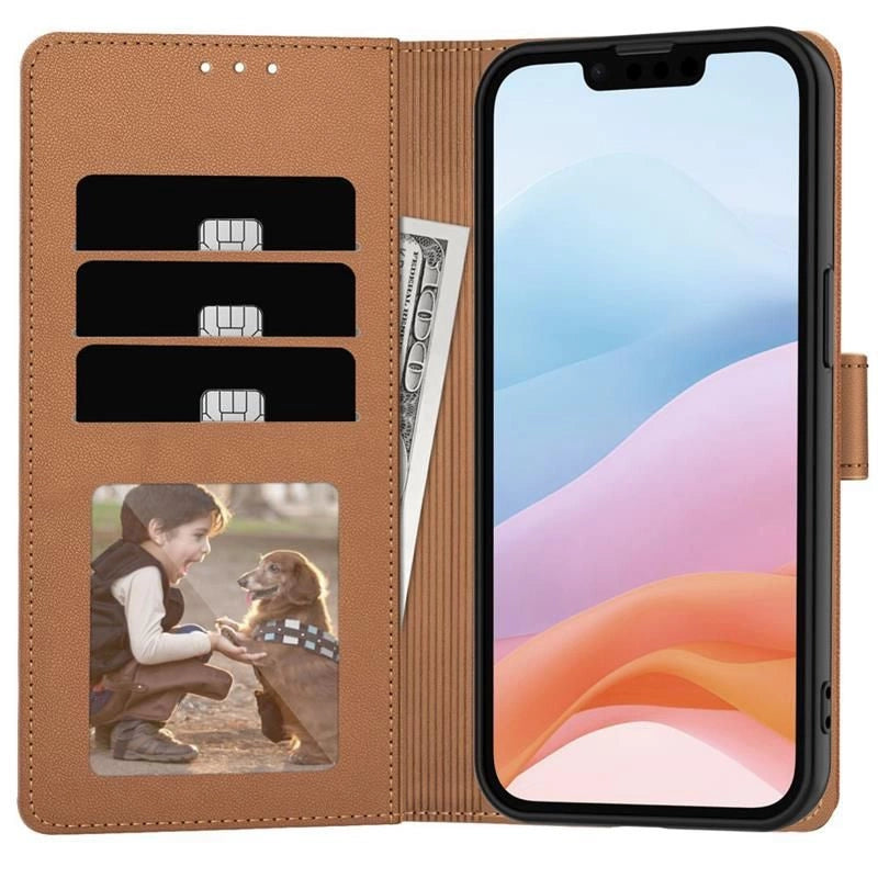 Tech-Protect Wallet Case for iPhone 16e - Brown_2