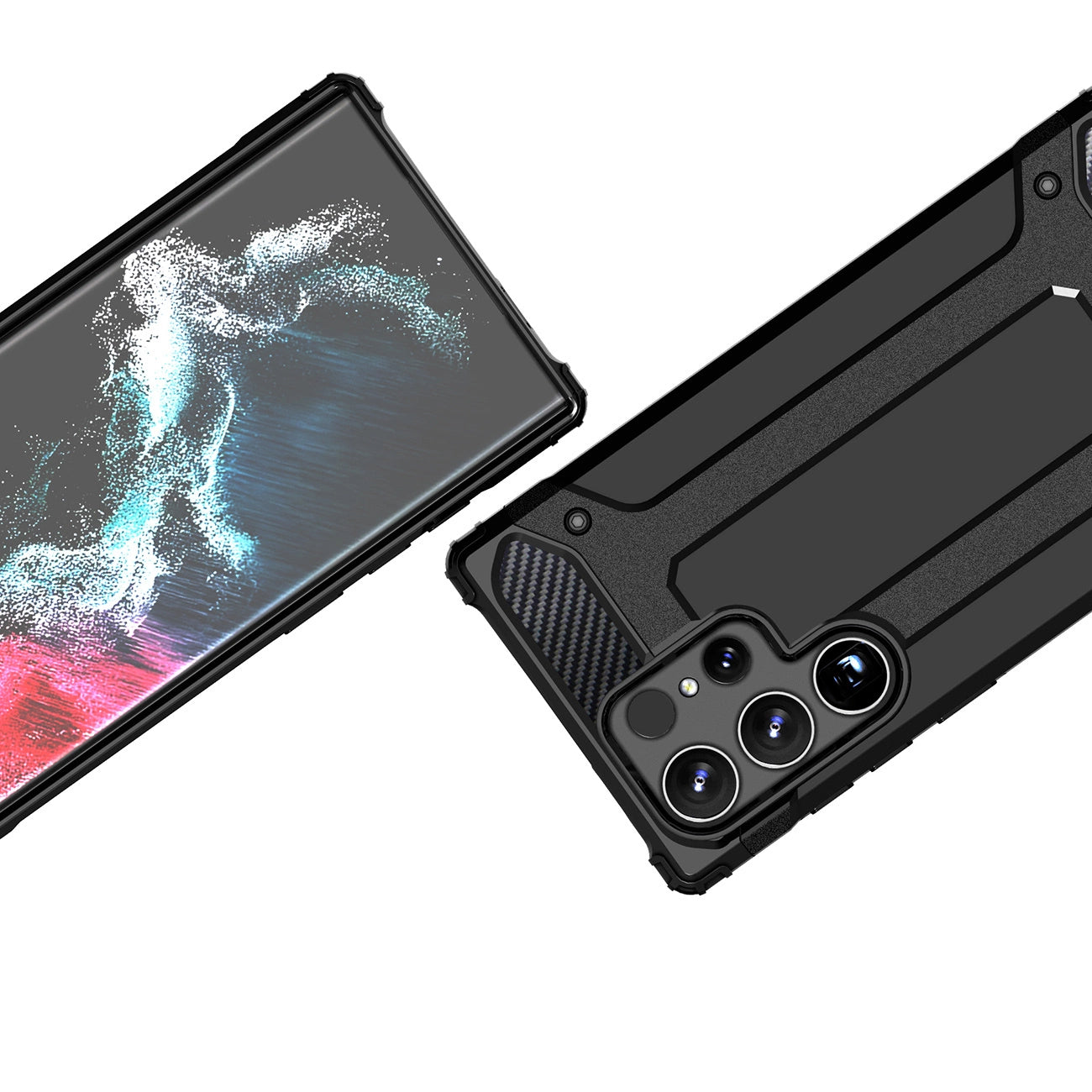 Hybrid Armor Case for Xiaomi Redmi Note 14 Pro 4G / 5G / Poco X7 - Black_2