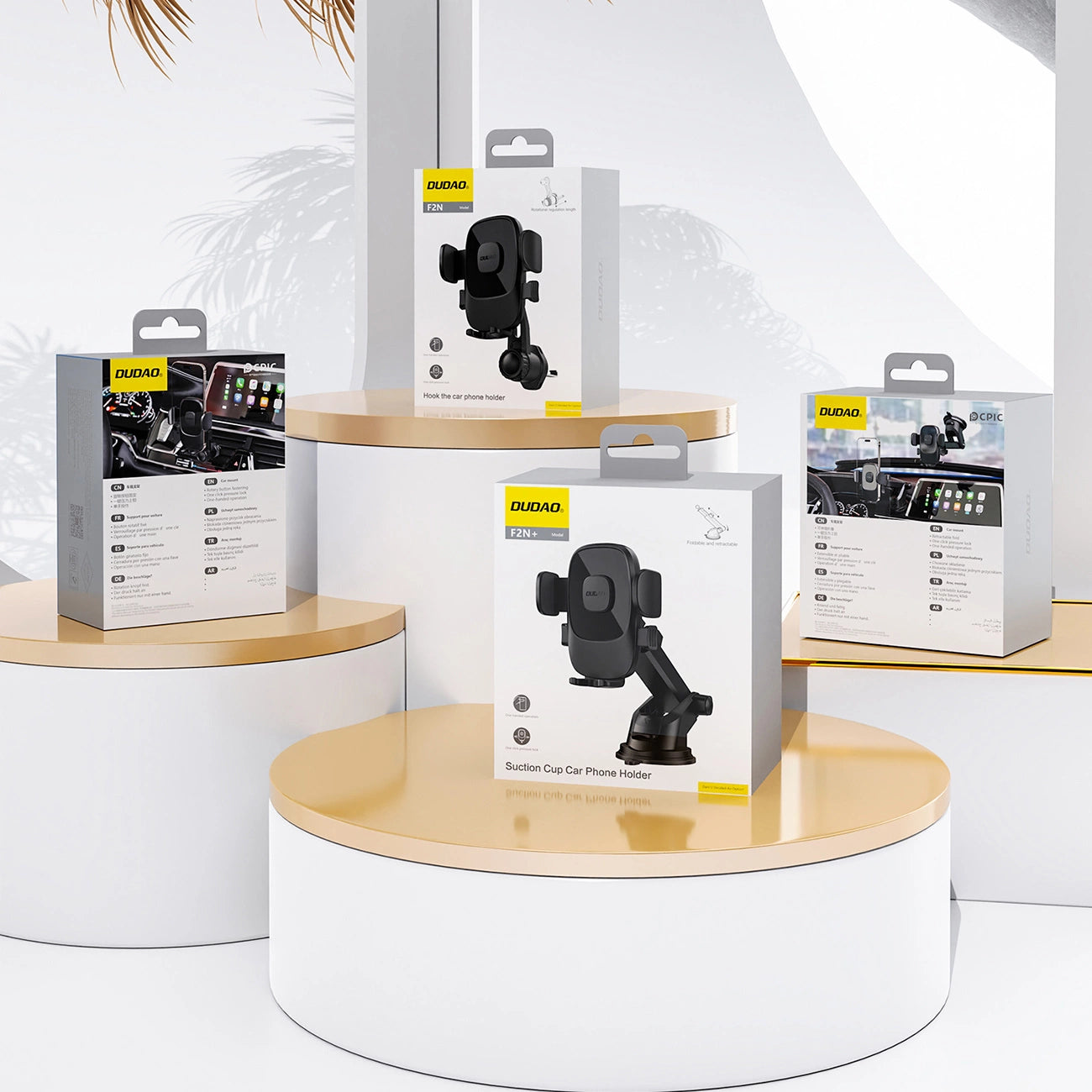 Dudao F2N+ smartphone holder with suction cup gravity 360° - black_1