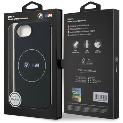 BMW IML Metal White Circle MagSafe iPhone 16e Case - Black_7
