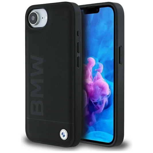 BMW Leather Hot Stamp iPhone 16e Case - Black_0