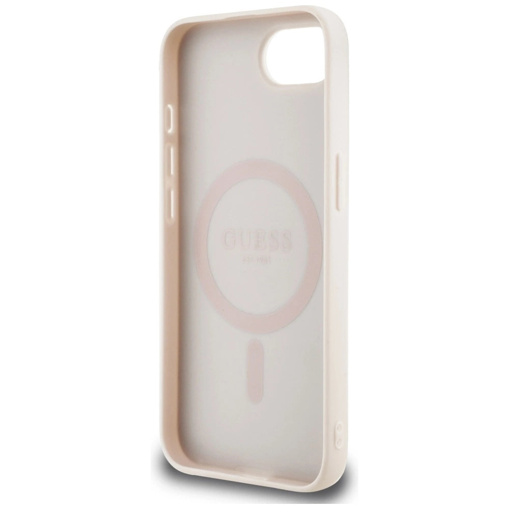 Guess 4G Flowers Print MagSafe iPhone 16e Case - Pink_6