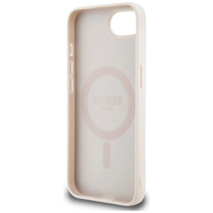 Guess 4G Flowers Print MagSafe iPhone 16e Case - Pink_6