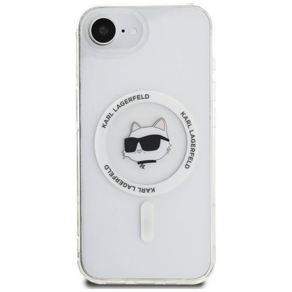 Karl Lagerfeld IML Metal Choupette Head MagSafe iPhone 16e Case - White_2