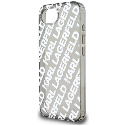 Karl Lagerfeld IML Repeat Logo case for iPhone 16e - silver_4