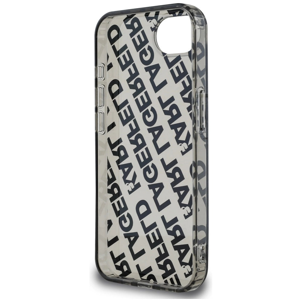 Karl Lagerfeld IML Repeat Logo case for iPhone 16e - silver_5