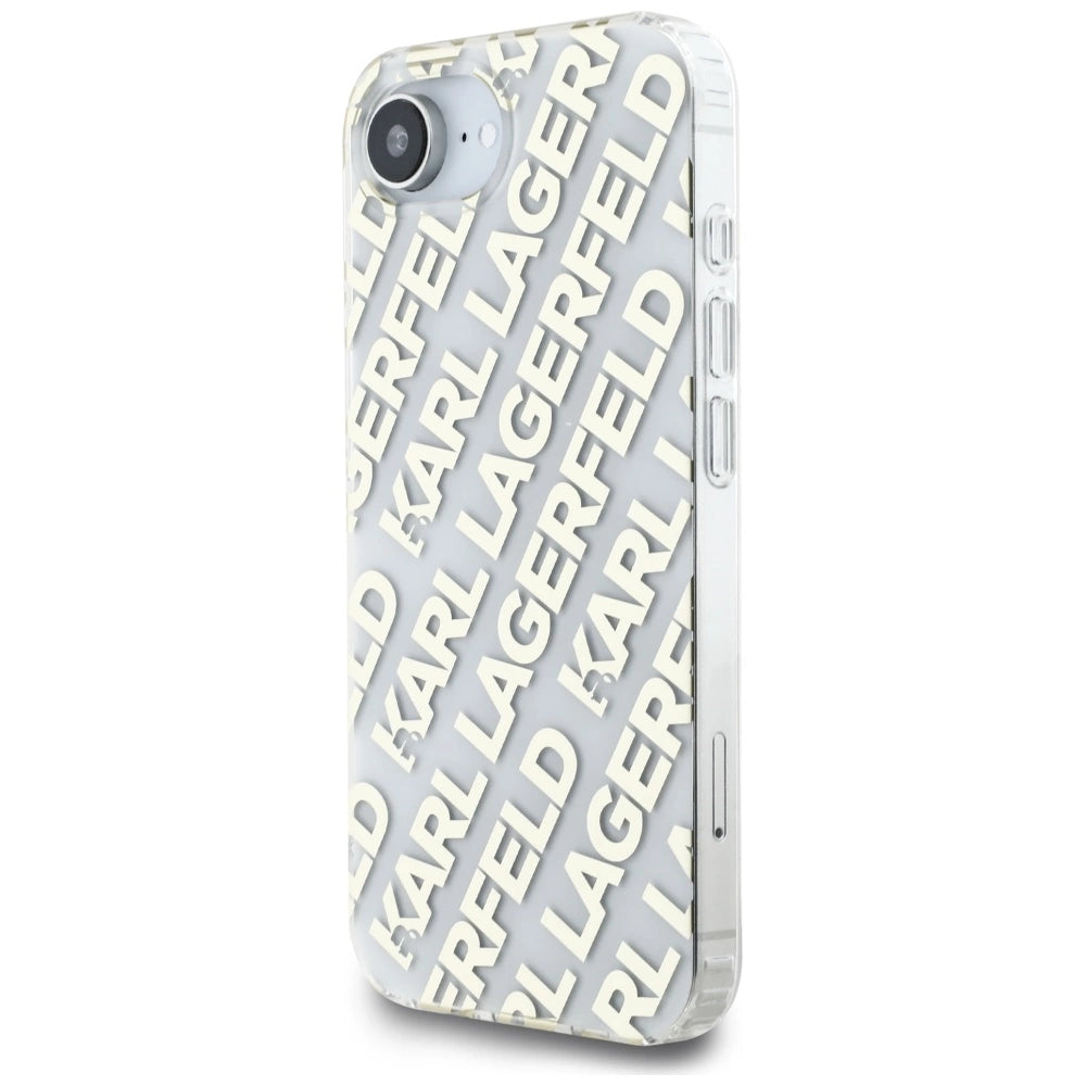 Karl Lagerfeld IML Repeat Logo iPhone 16e Case - Gold_1