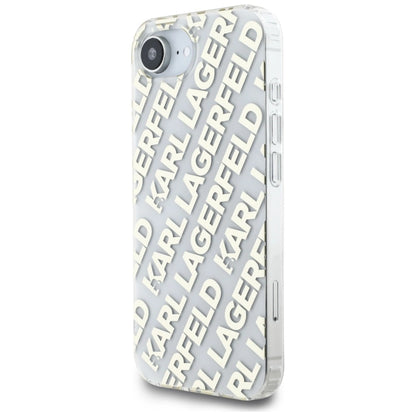 Karl Lagerfeld IML Repeat Logo iPhone 16e Case - Gold_1