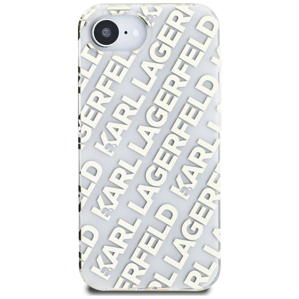 Karl Lagerfeld IML Repeat Logo iPhone 16e Case - Gold_2