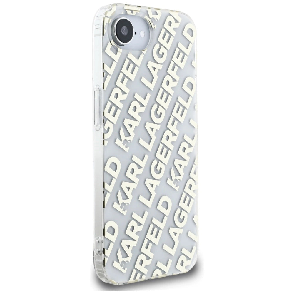 Karl Lagerfeld IML Repeat Logo iPhone 16e Case - Gold_3