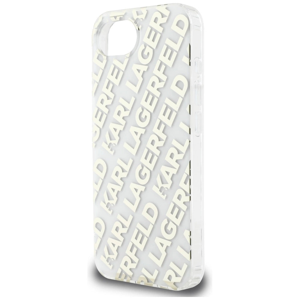 Karl Lagerfeld IML Repeat Logo iPhone 16e Case - Gold_5