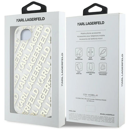 Karl Lagerfeld IML Repeat Logo iPhone 16e Case - Gold_7