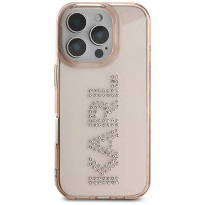 Karl Lagerfeld IML Rhinestones Logo iPhone 16 Pro Max Case - Pink_2