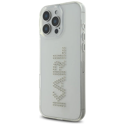 Karl Lagerfeld IML Rhinestones Logo iPhone 16 Pro Case - Clear_1