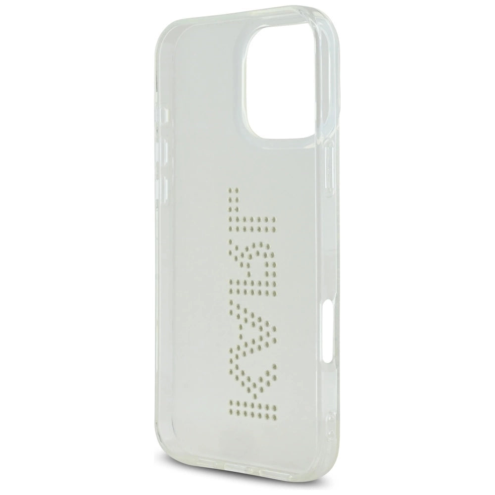 Karl Lagerfeld IML Rhinestones Logo iPhone 16 Pro Case - Clear_6