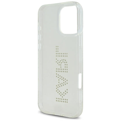 Karl Lagerfeld IML Rhinestones Logo iPhone 16 Pro Case - Clear_6