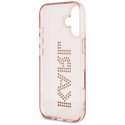 Karl Lagerfeld IML Rhinestones Logo iPhone 16 Case - Pink_6