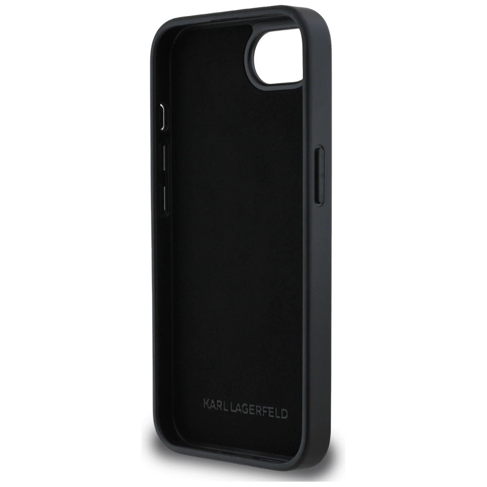 Karl Lagerfeld Monogram Karl Head Pin iPhone 16e Case - Black_6
