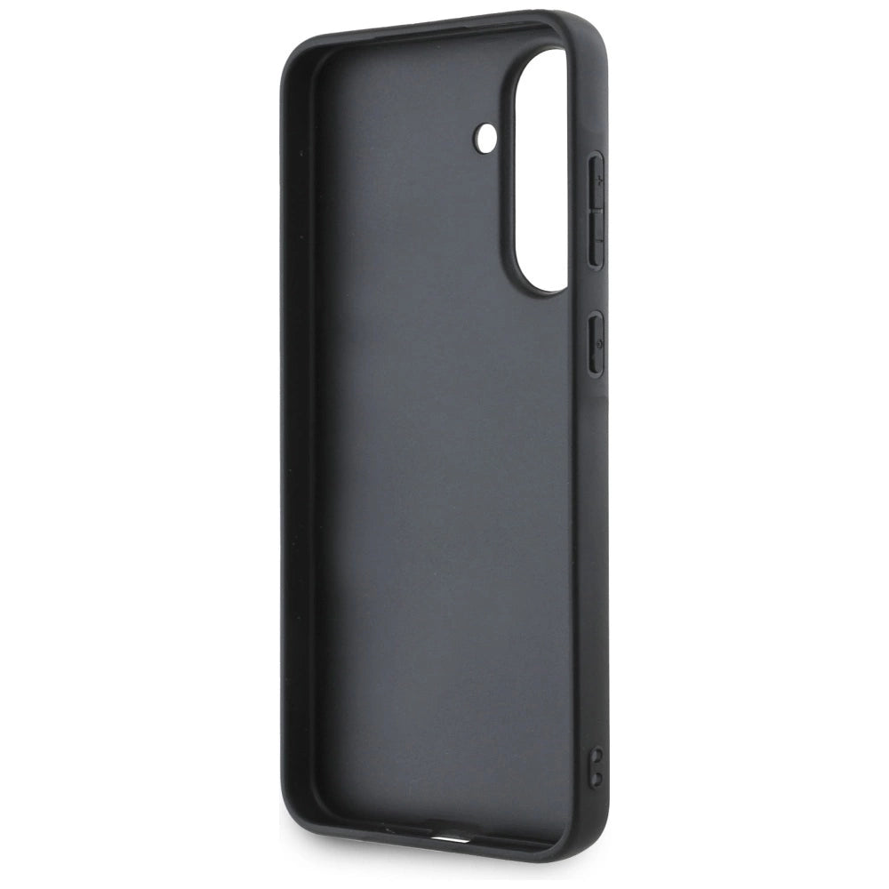 Karl Lagerfeld Saffiano Case w/ K&amp;C Metal Logo for Samsung Galaxy A36 - Black_5