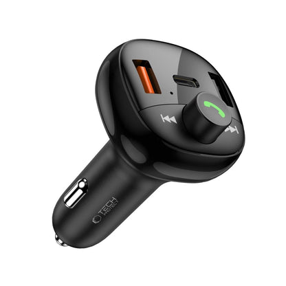 Tech-Protect CC06 3-port PD72W car charger with transmitter - black_1