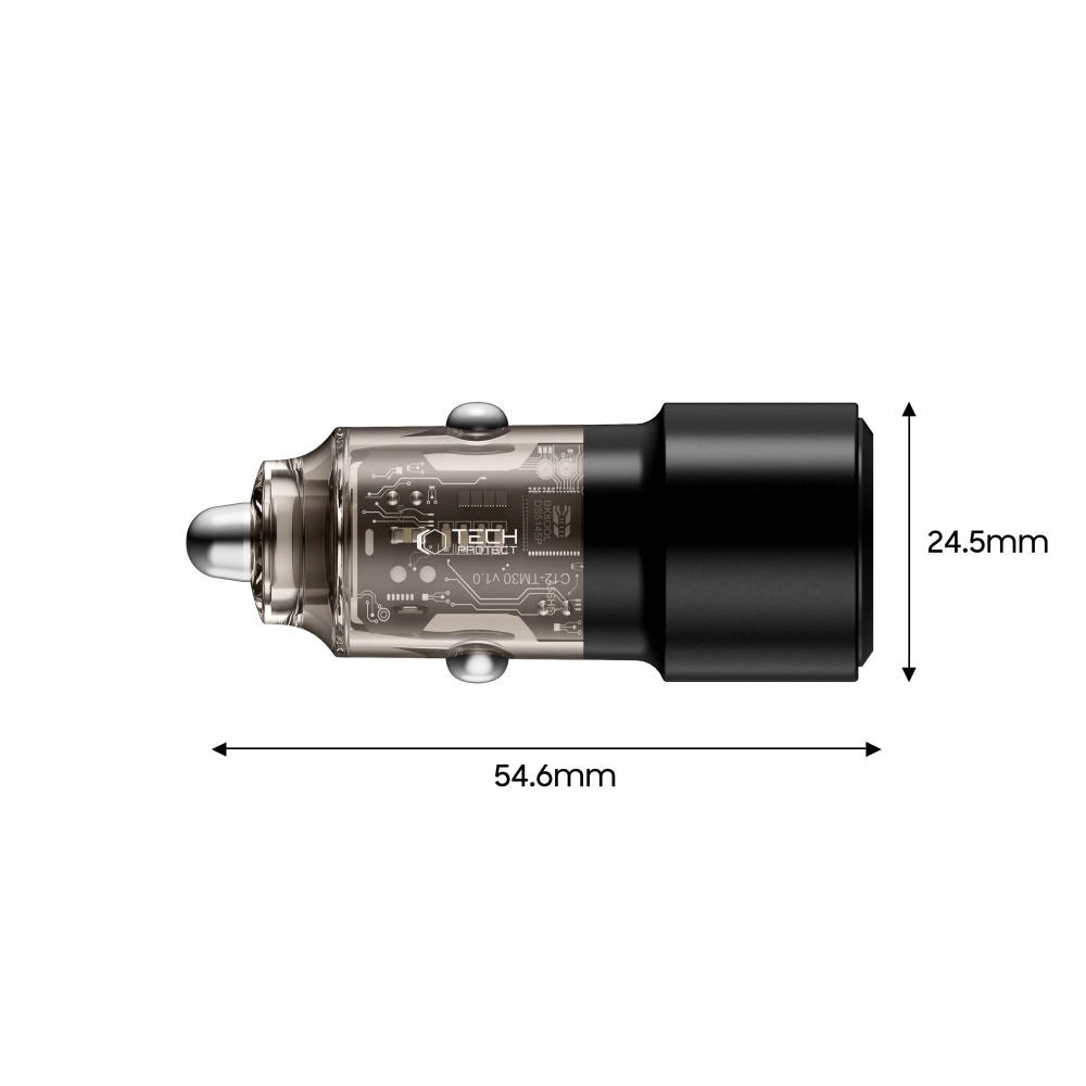 CC03 2-port PD75W car charger - black_2