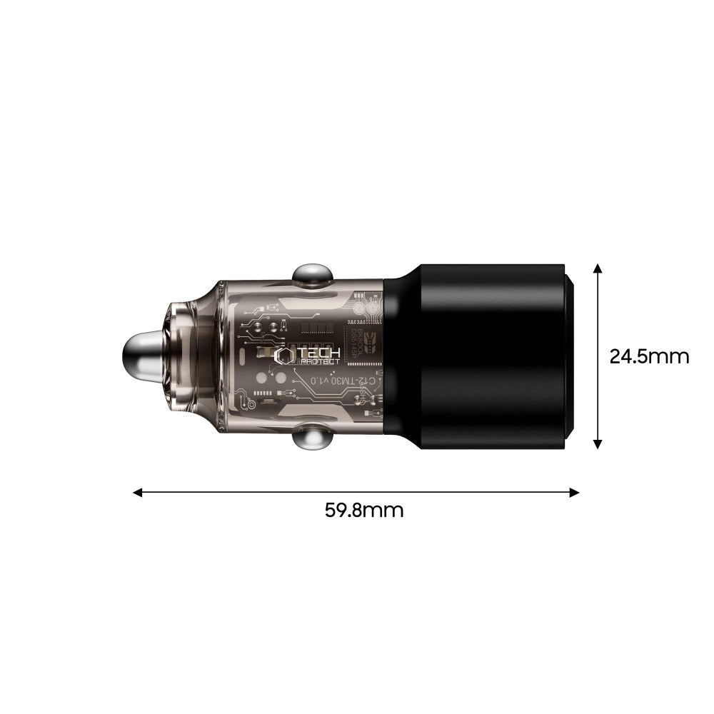 CC03 2-port PD100W car charger - black_2