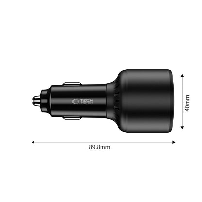 CC04 3-port PD175W car charger - black_2