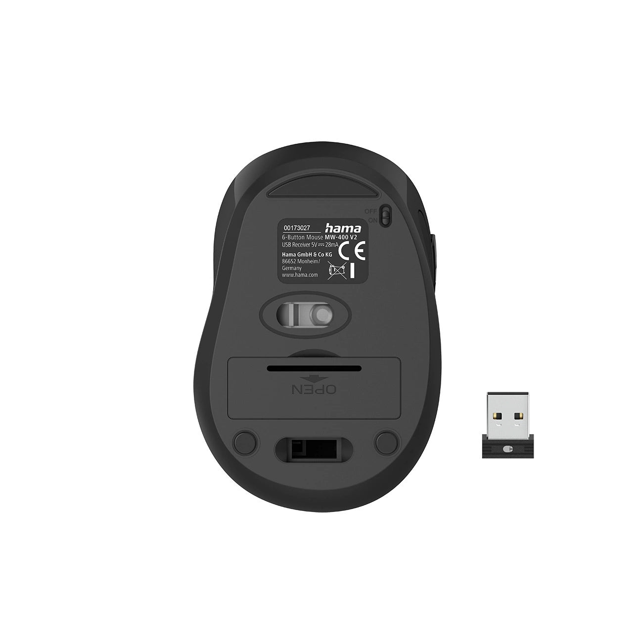 Hama MW-400 V2 Wireless Mouse for Laptop - Blue_2