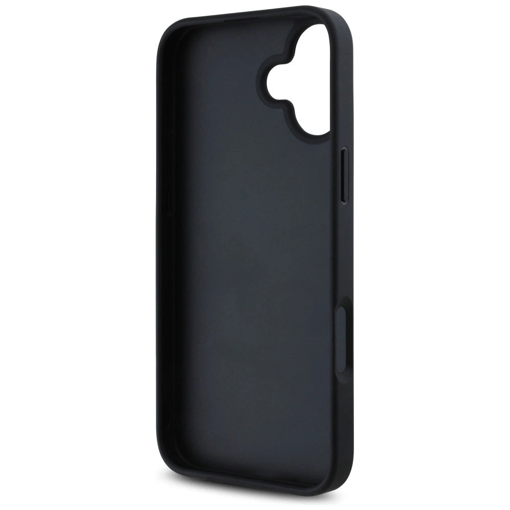Guess Grained Roses Big 4G logo case for iPhone 16 - black_6