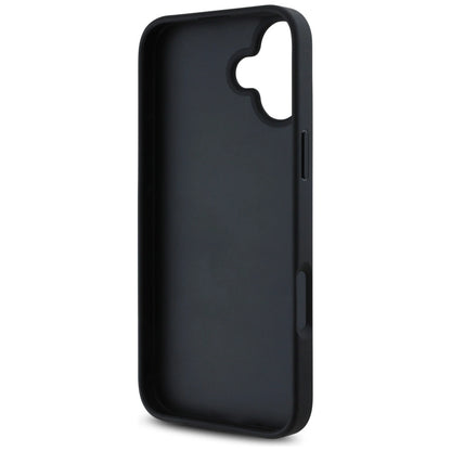 Guess Grained Roses Big 4G logo case for iPhone 16 - black_6