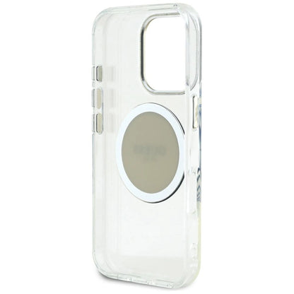 Guess IML Metal Colored Circle Classic Logo MagSafe case for iPhone 16 Pro Max - gray_6