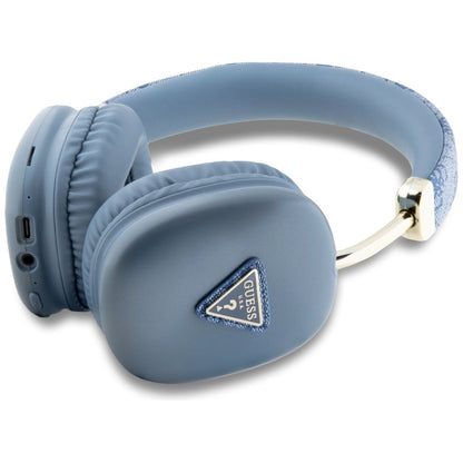 Guess Triangle Logo 4G Bluetooth Over-Ear Headphones - Blue_1