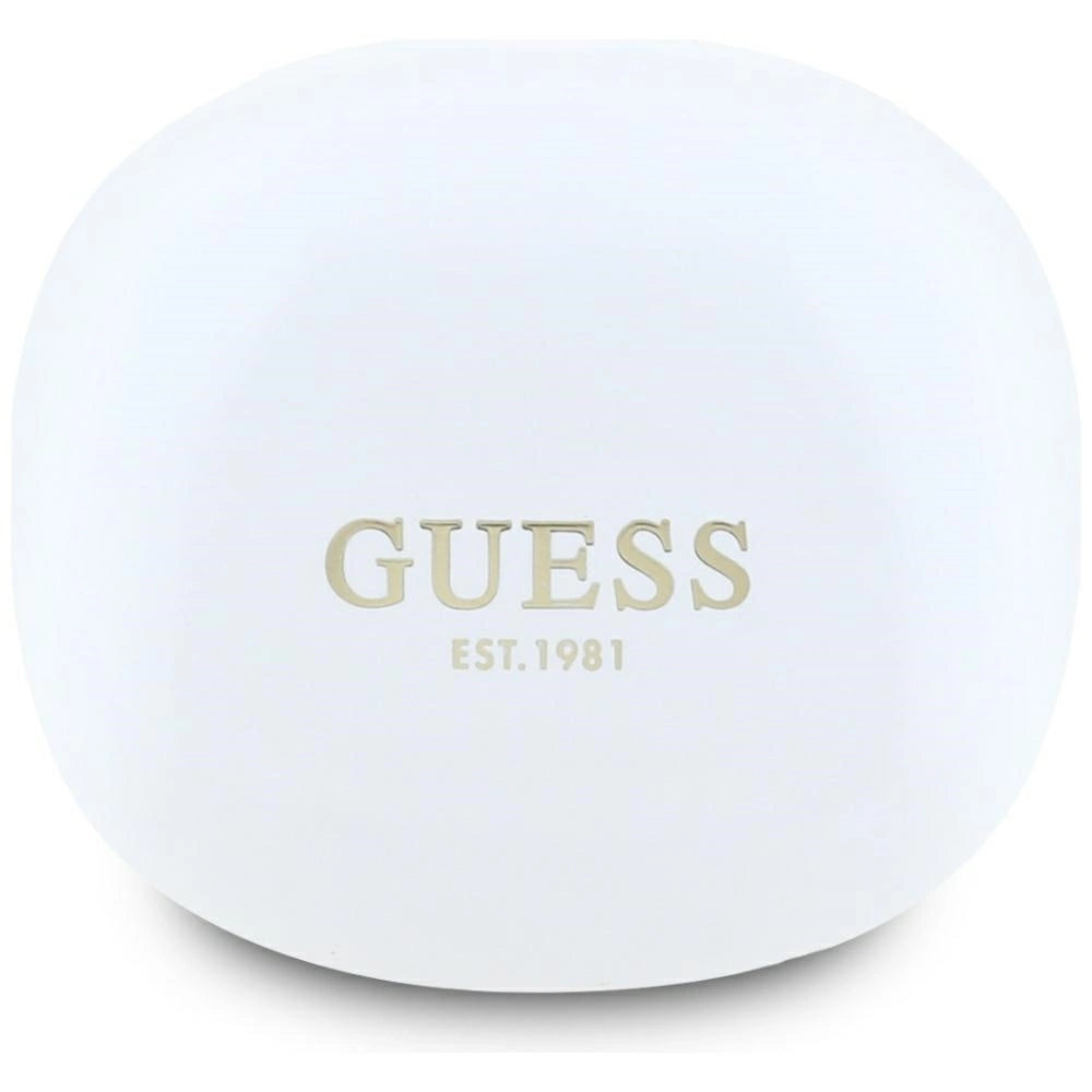 Guess Flat Classic Logo Electroplated TWS Headphones - White_1