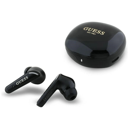 Guess Flat Classic Logo Electroplated TWS Headphones - Black_0
