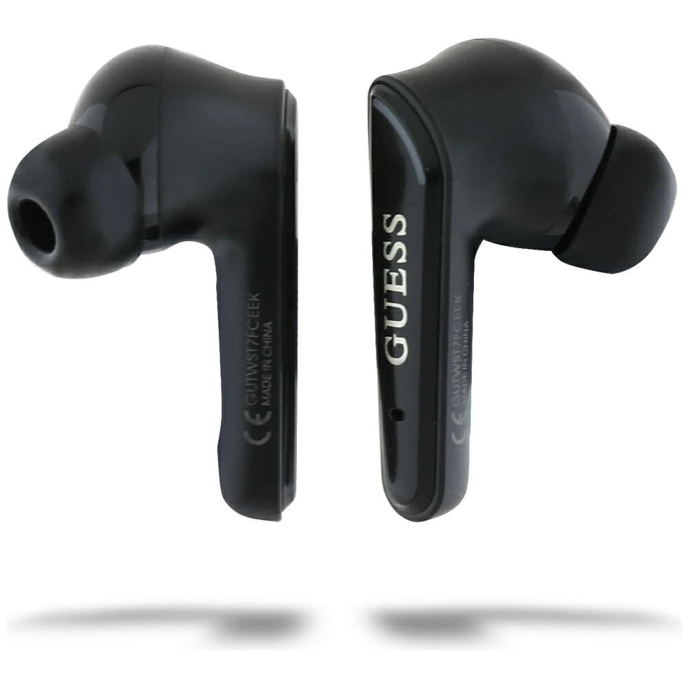 Guess Flat Classic Logo Electroplated TWS Headphones - Black_4