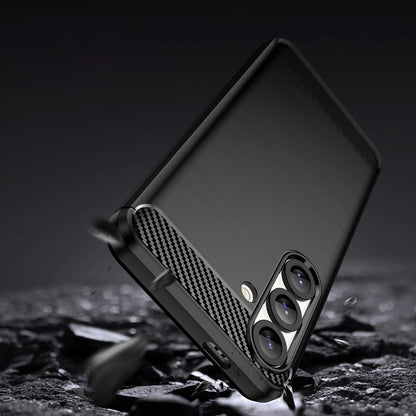 Carbon Case Flexible Silicone for Xiaomi 14T Pro - Black_3