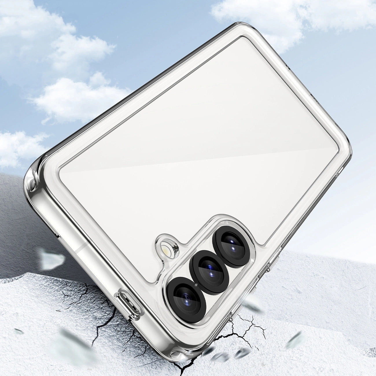 Outer Space Case with Gel Frame for Xiaomi Redmi Note 14 Pro 5G - Transparent_2