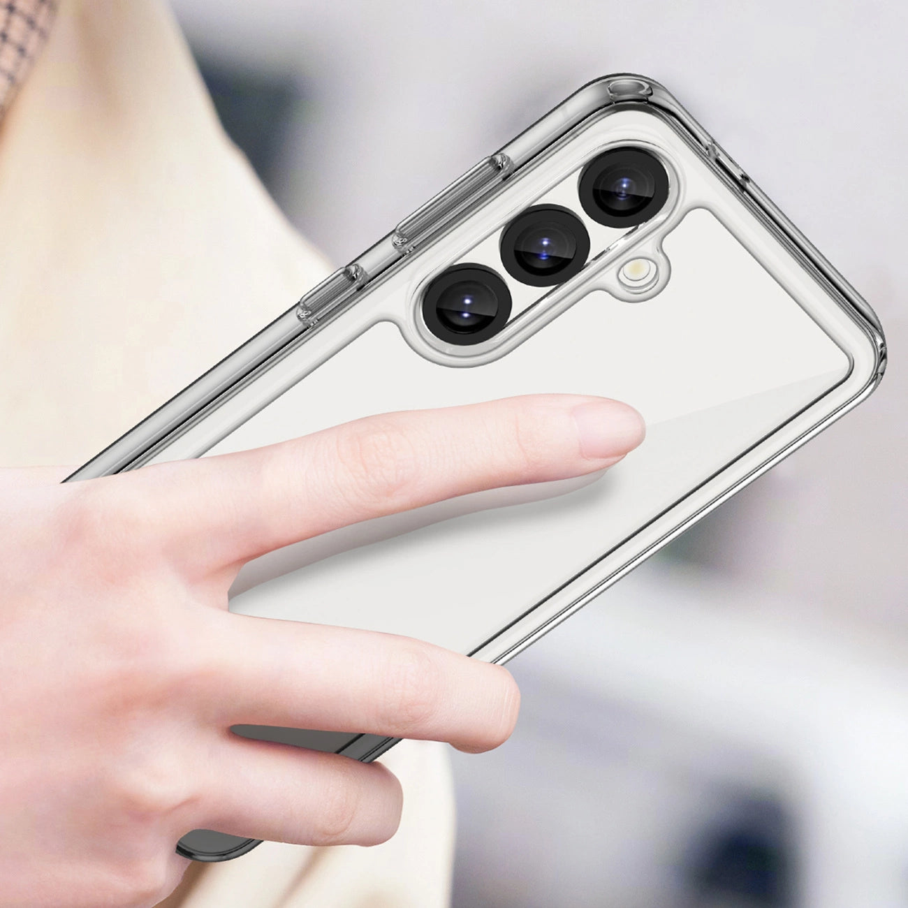 Outer Space Case with Gel Frame for Xiaomi Poco X7 - Transparent_3