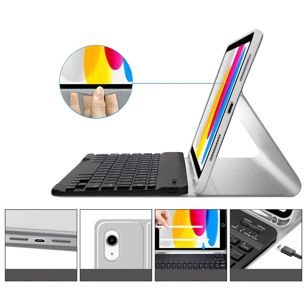 Tech-Protect SC Pen + Keyboard Case for iPad 10.9" 2022 (10th gen.) / 11" 2025 (11th gen.) - Gray_4
